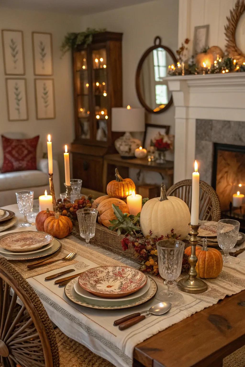 A nostalgic vintage-inspired Thanksgiving celebration.
