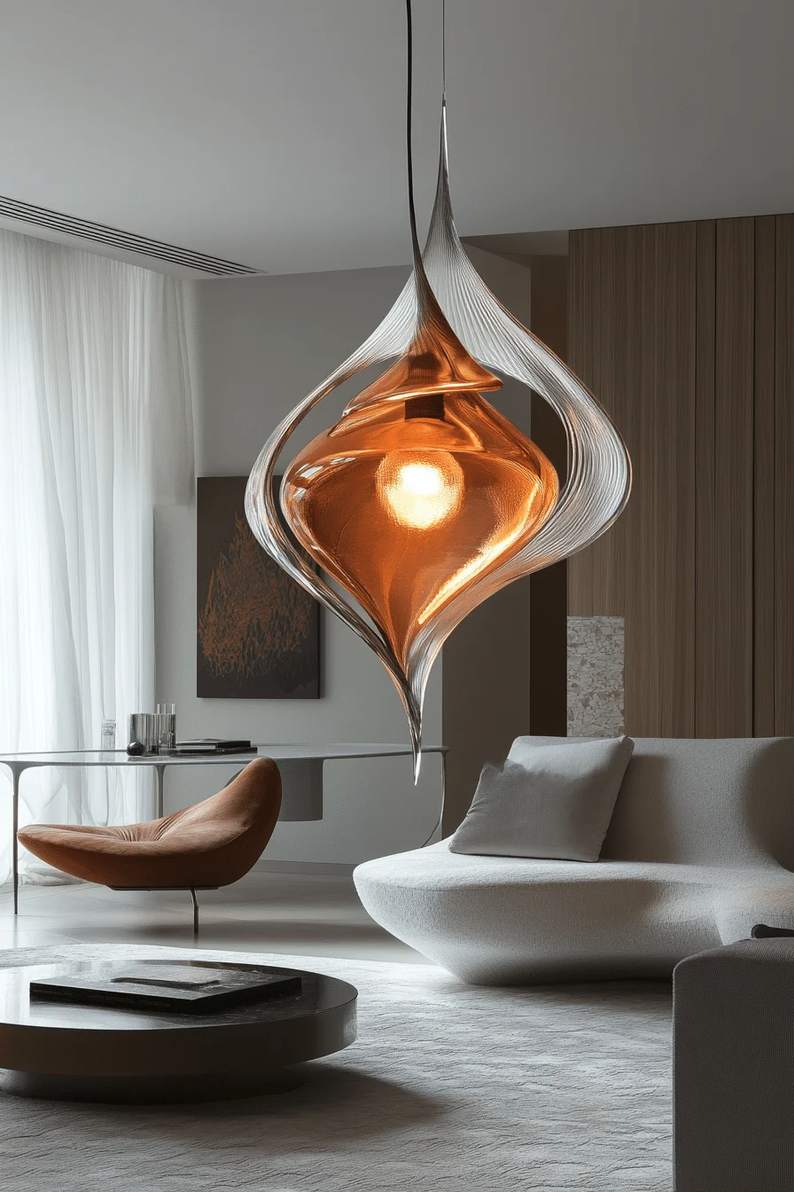 Sculptural statement lamp