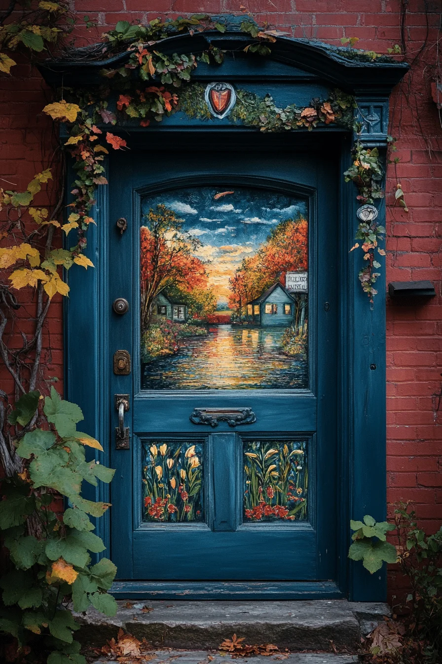 Creative painted door design