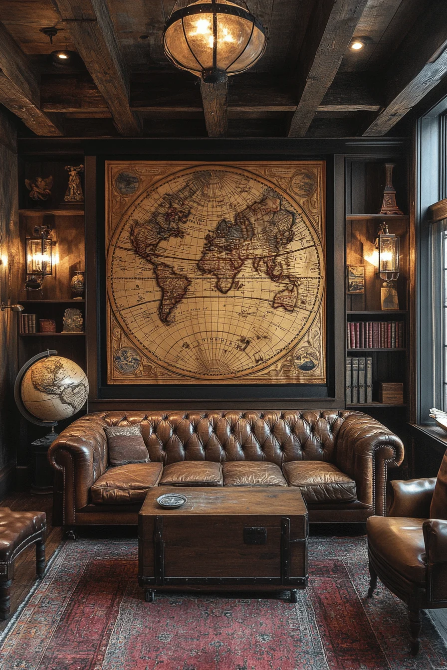 Adventure map wall art