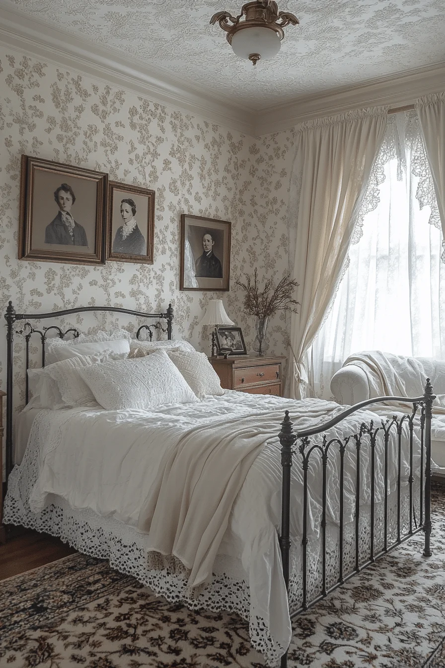 Edwardian vintage bedroom