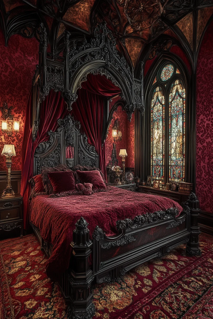 Gothic vintage bedroom