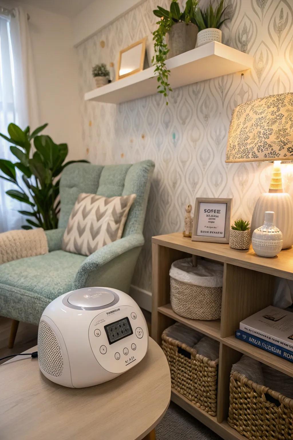 Sound machines help create a calm and focused nursing environment.