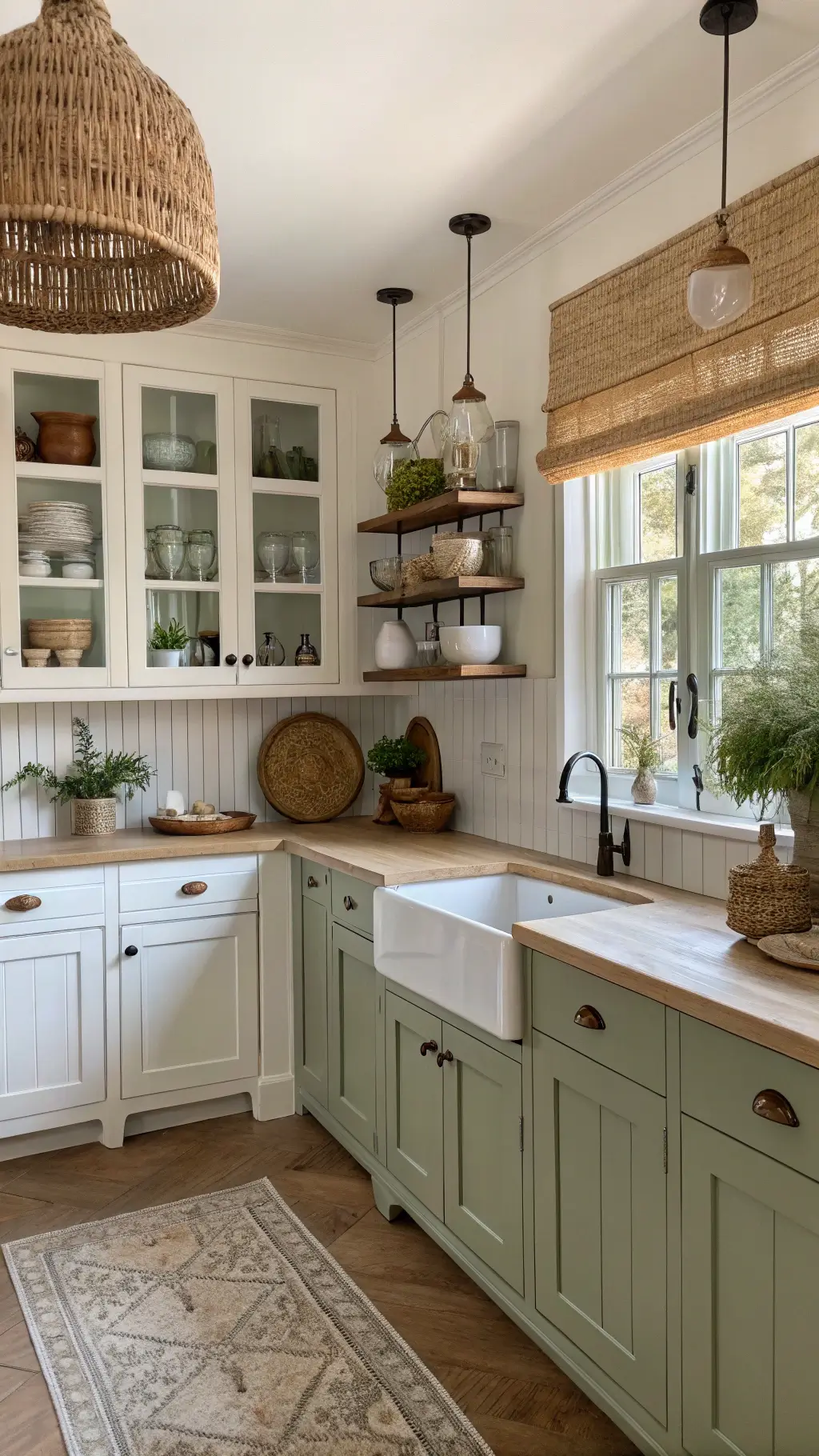 Two-tone kitchen cabinet design example
