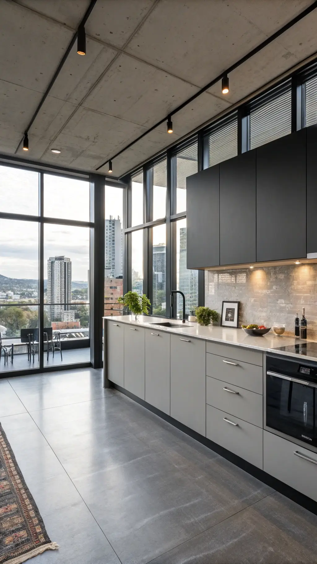 Color placement in two-tone kitchen cabinets