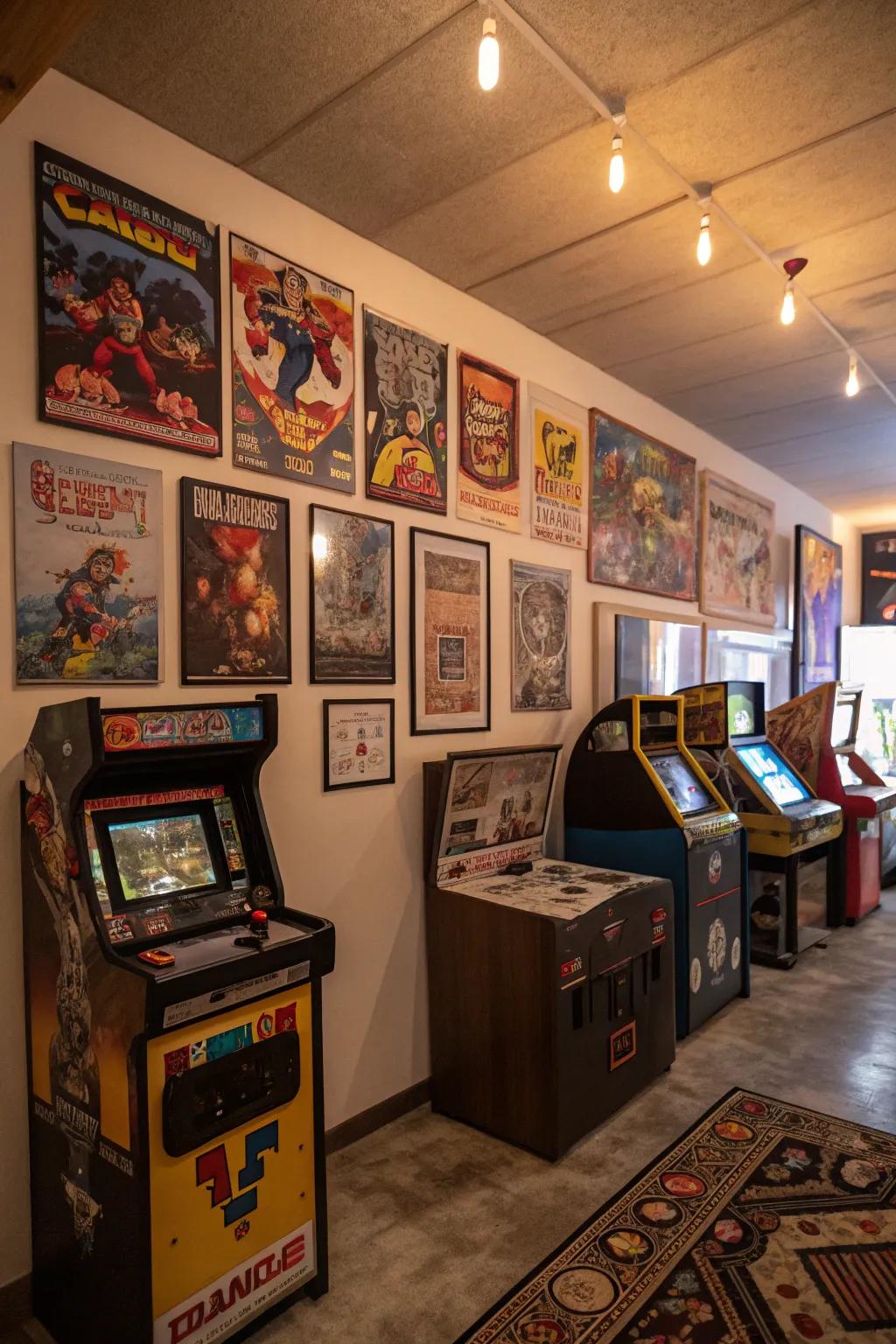 Themed decor adds personality and flair to your gaming space.