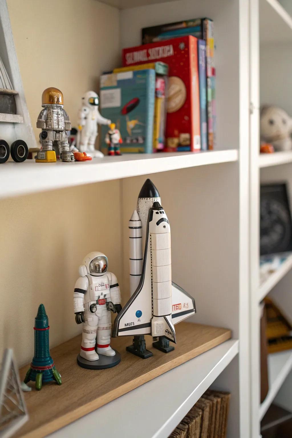 Model spacecraft add a fun and adventurous element to your decor.