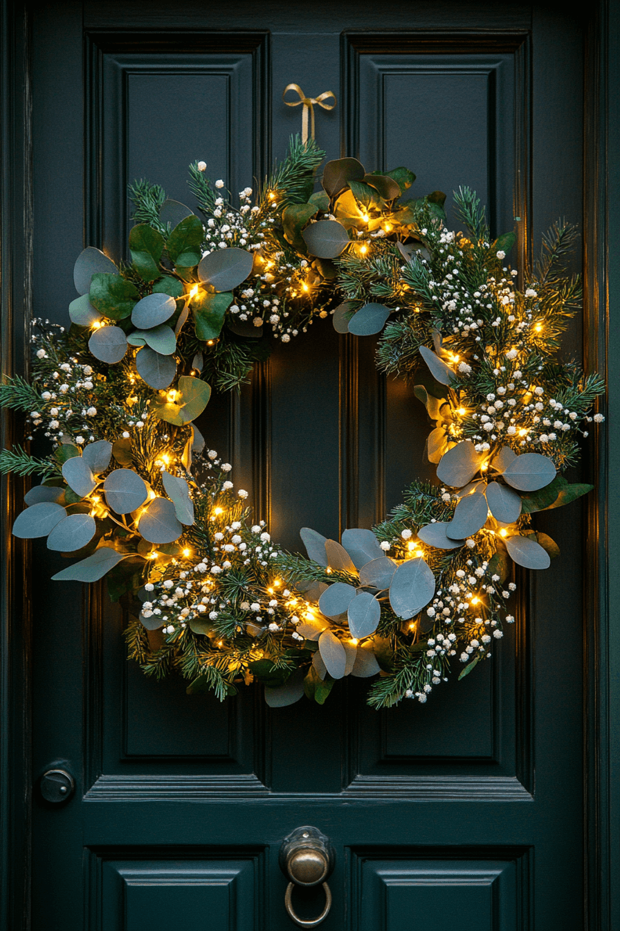 Glowing Fairy Light Easter Wreath
