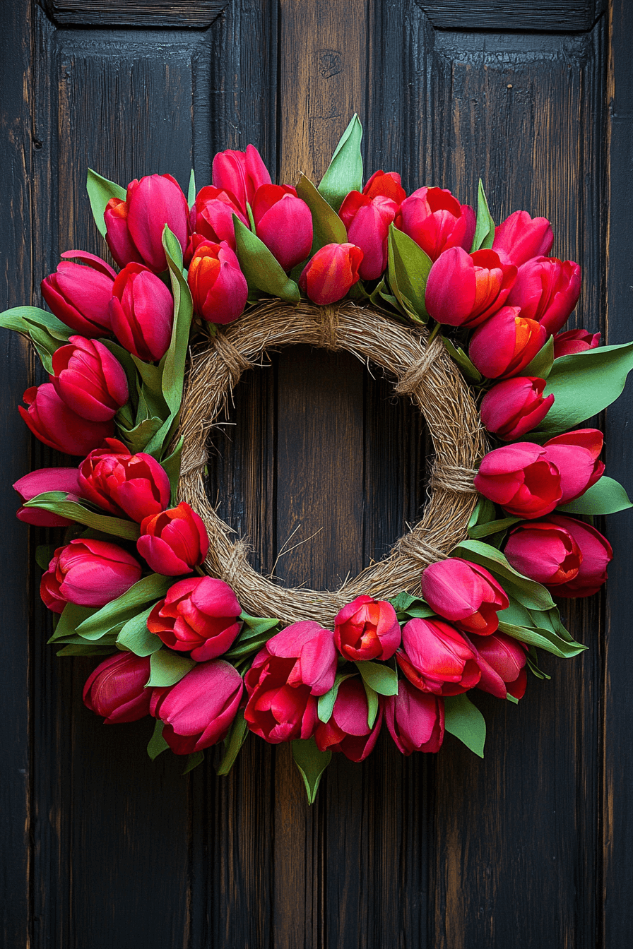 Tulip and Twine Easter Wreath