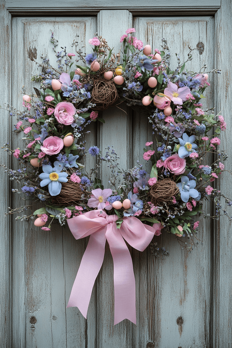 Country Bloom Easter Wreath