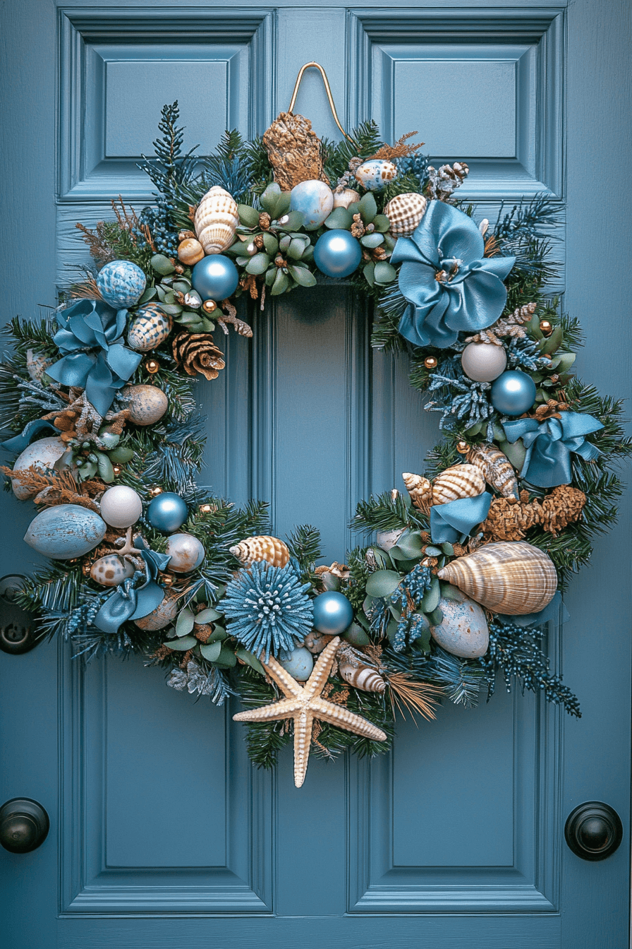 Ocean Blue Theme Easter Wreath