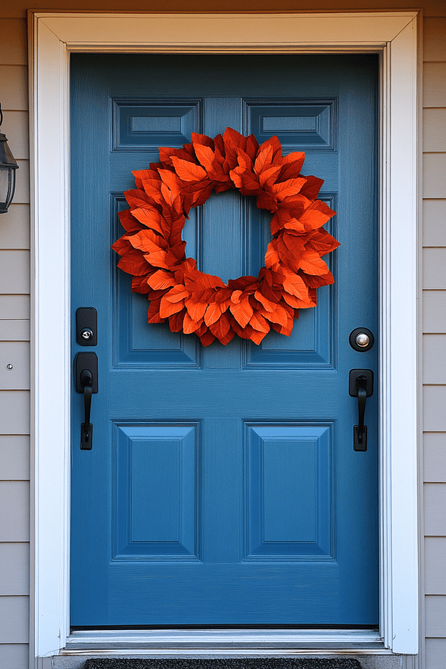 Geometric Zigzag Easter Wreath