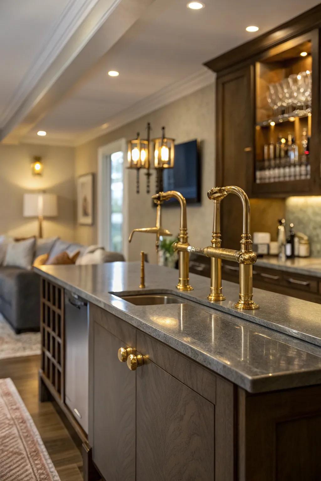 Add sparkle with metallic accents.