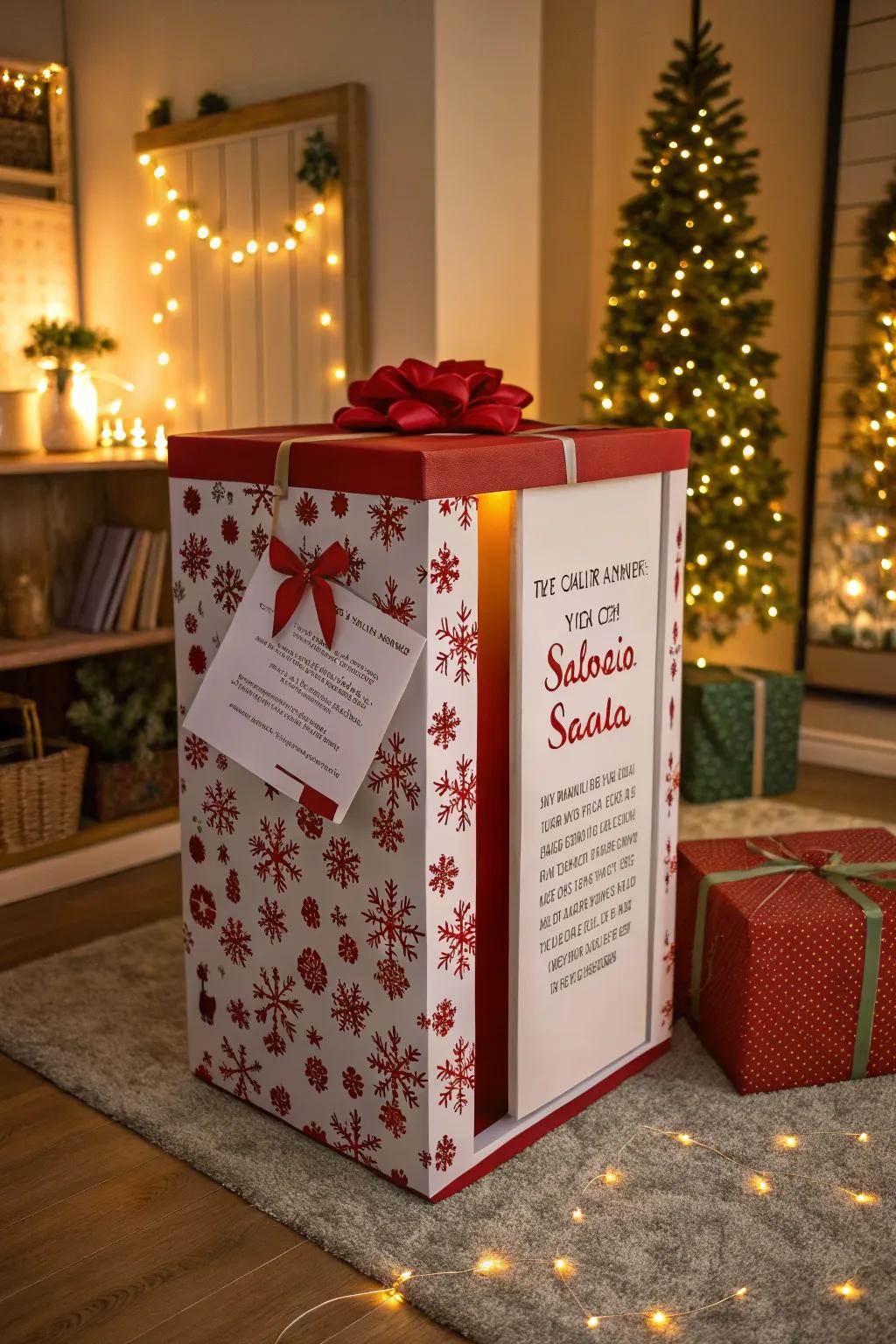 Interactive features make Santa gift boxes fun and engaging.