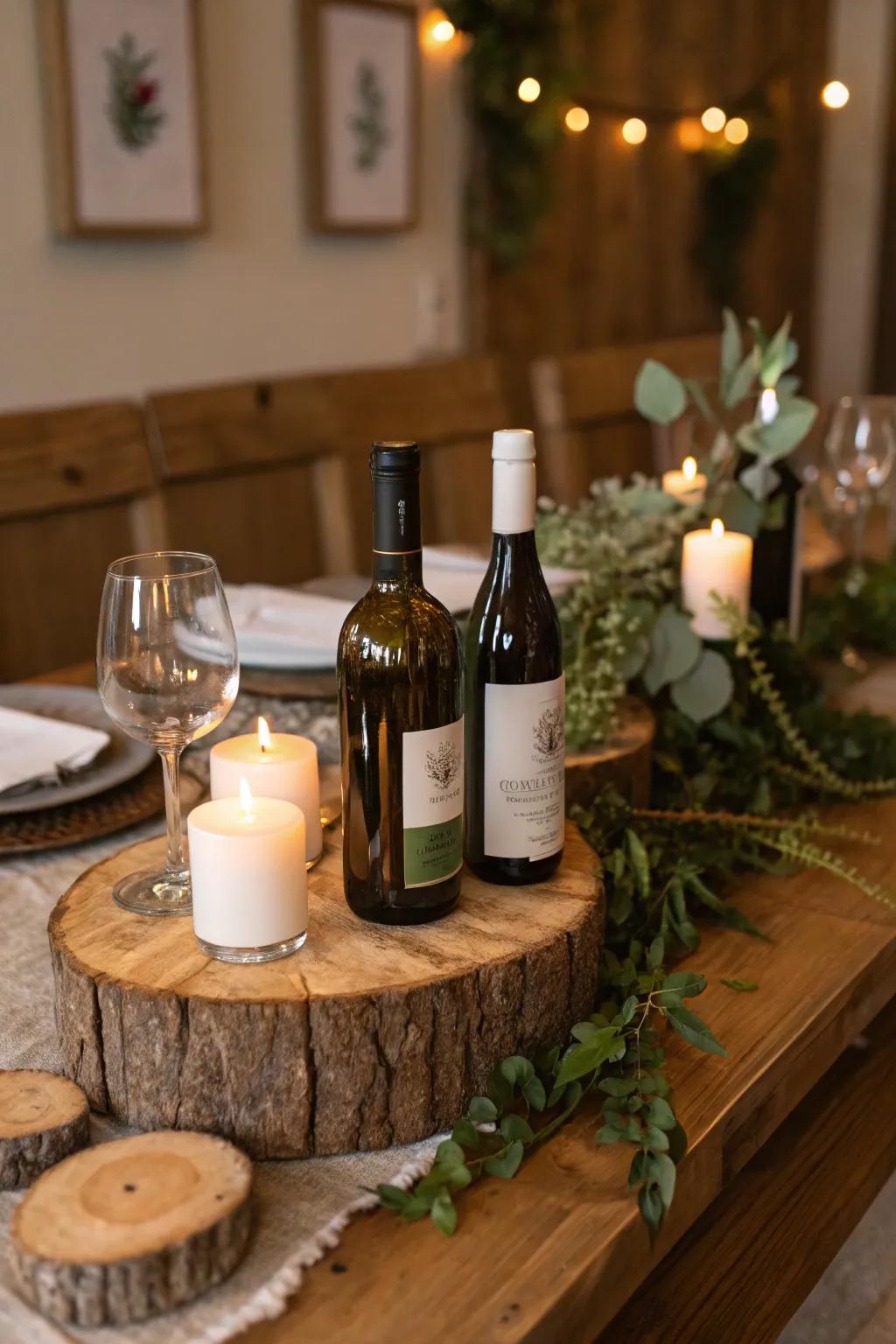 Natural wood accents adding warmth and texture.