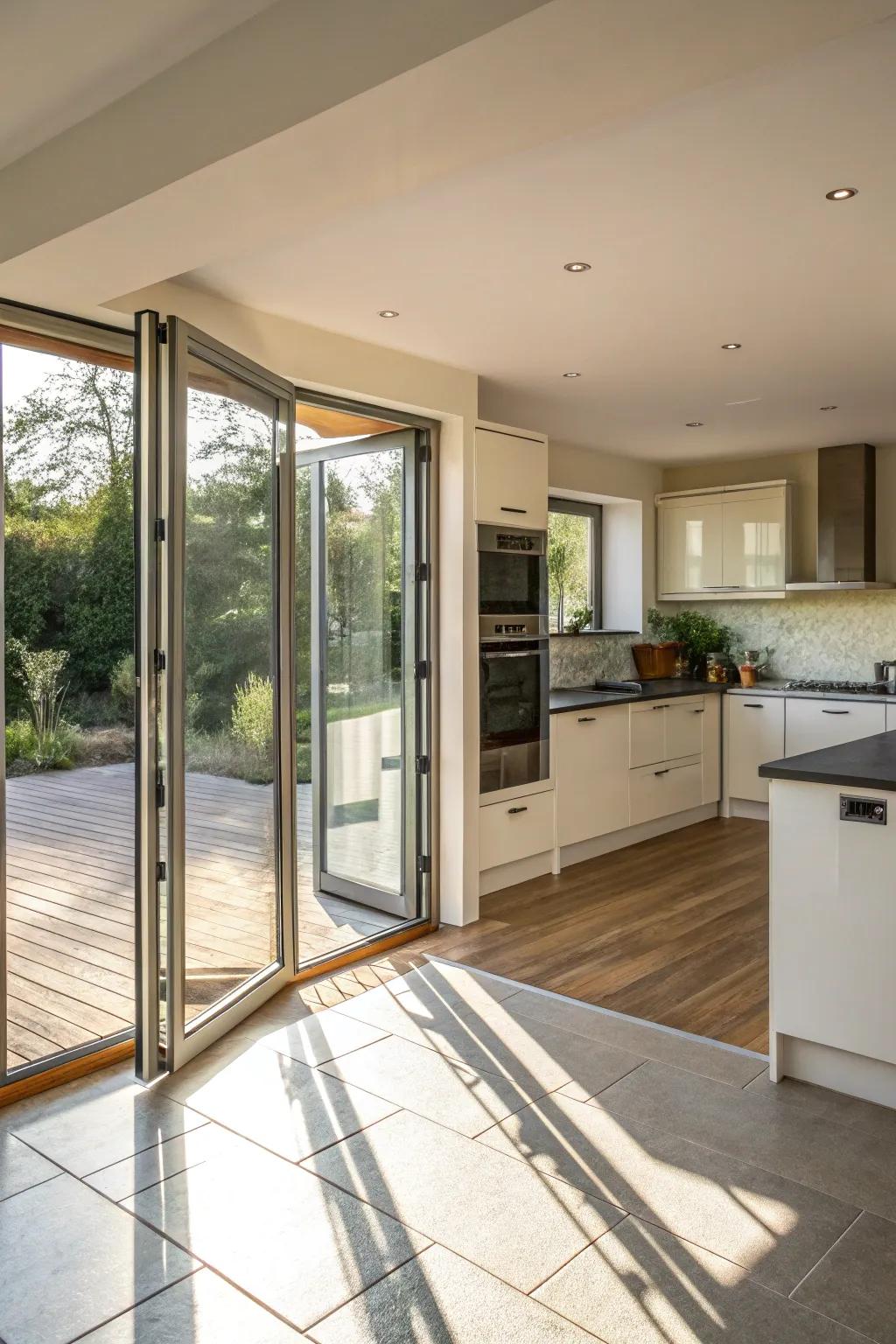 Discreet screens allow fresh air while keeping insects out.