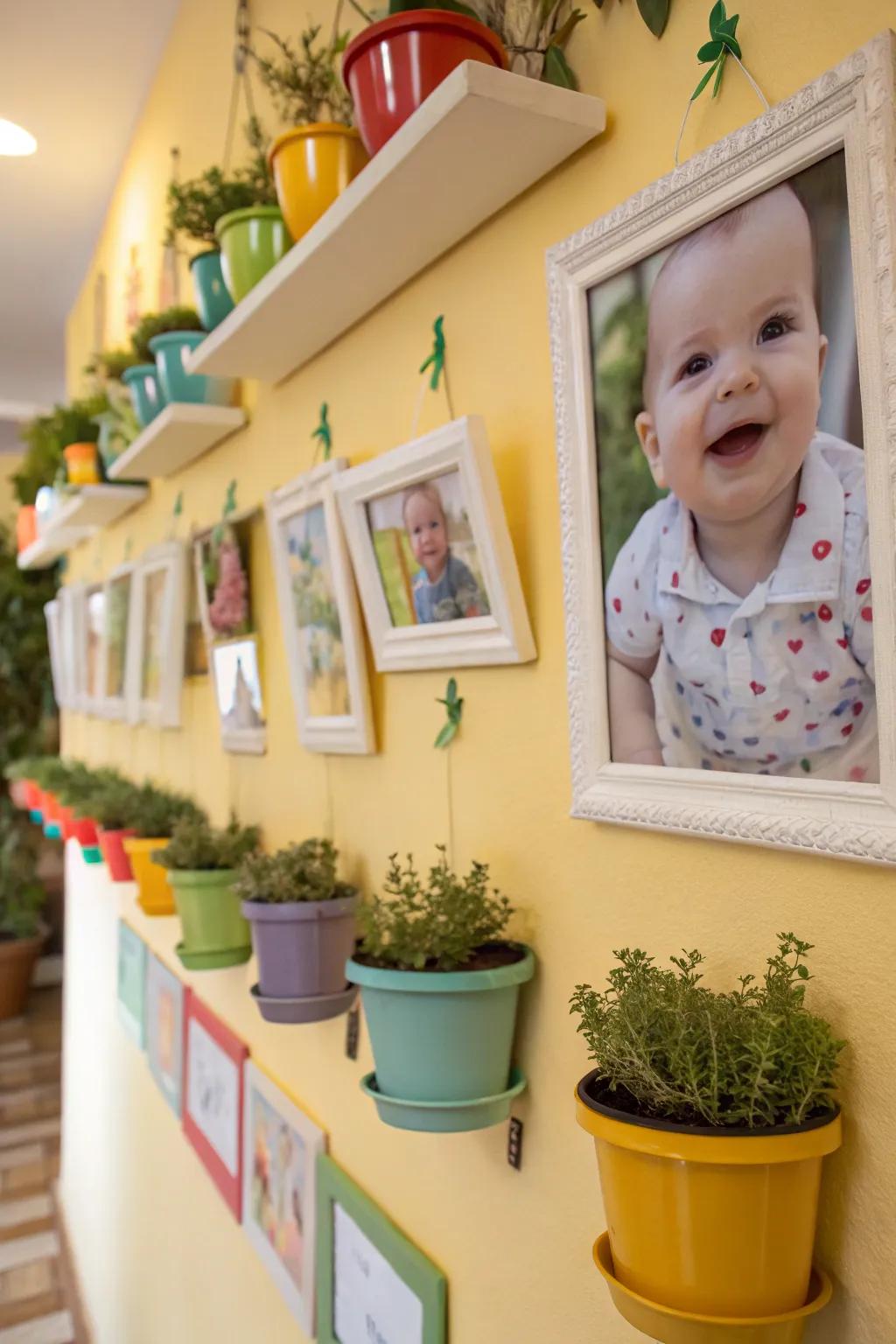 Natural elements add freshness and warmth to the nursery.