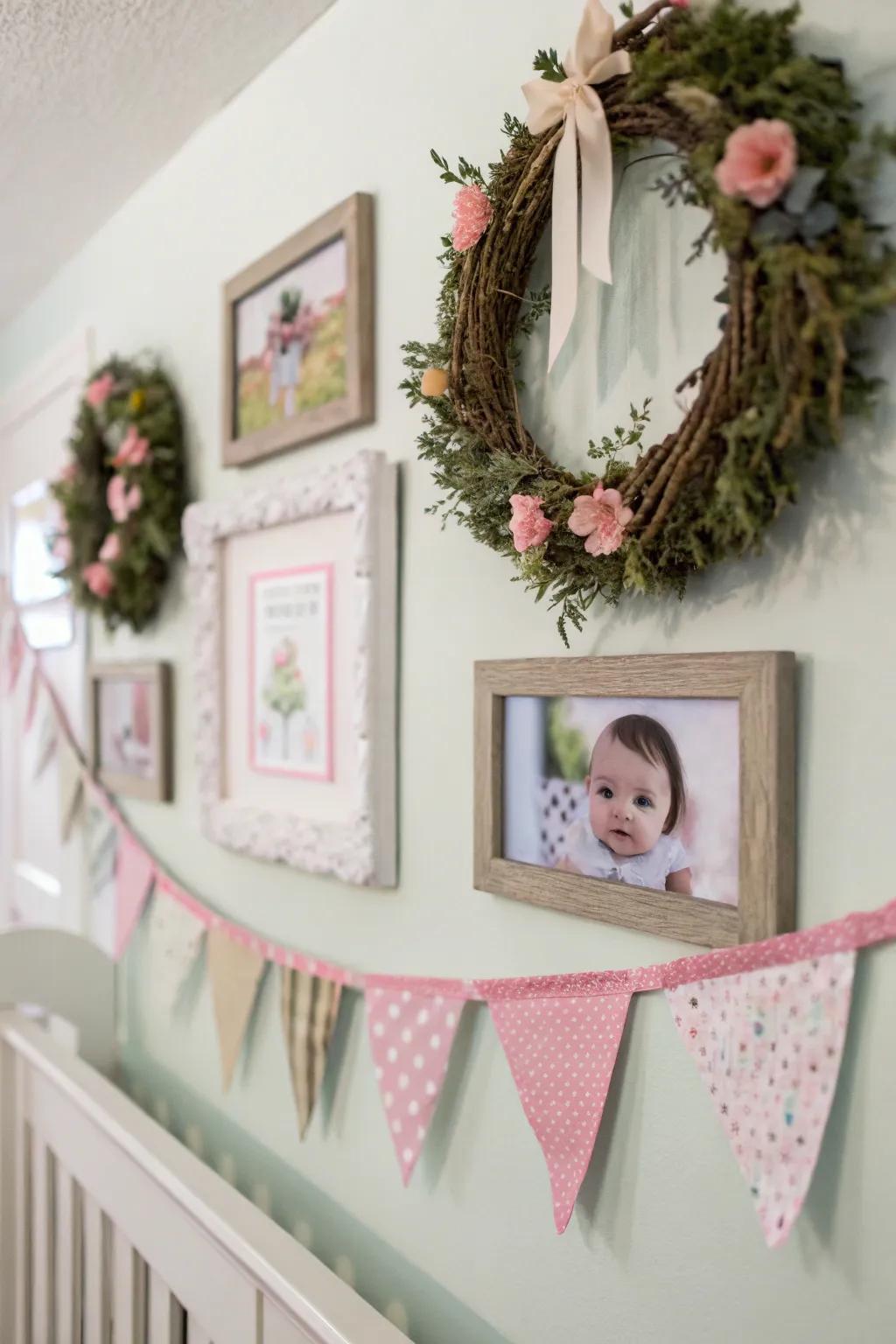 Seasonal decor keeps the nursery fresh and engaging.