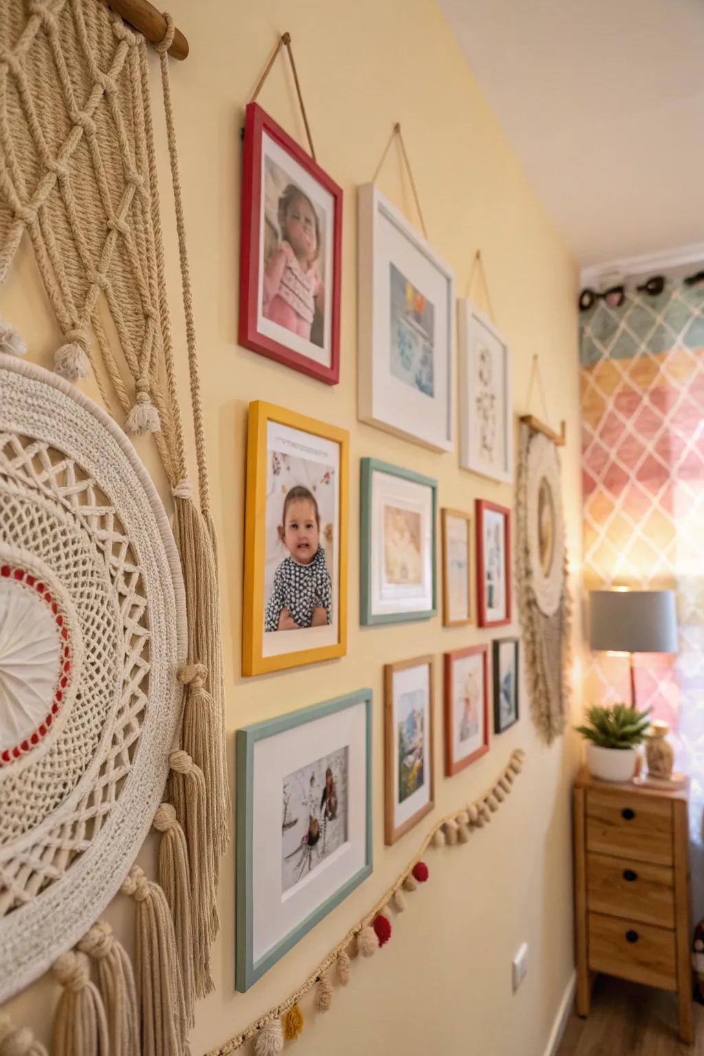 Woven decor adds texture and a cozy feel.