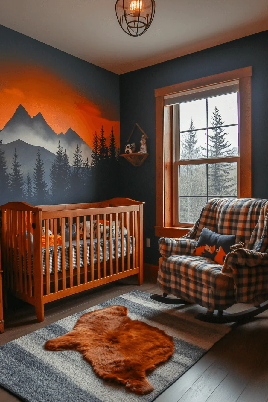 Mountain themed nursery