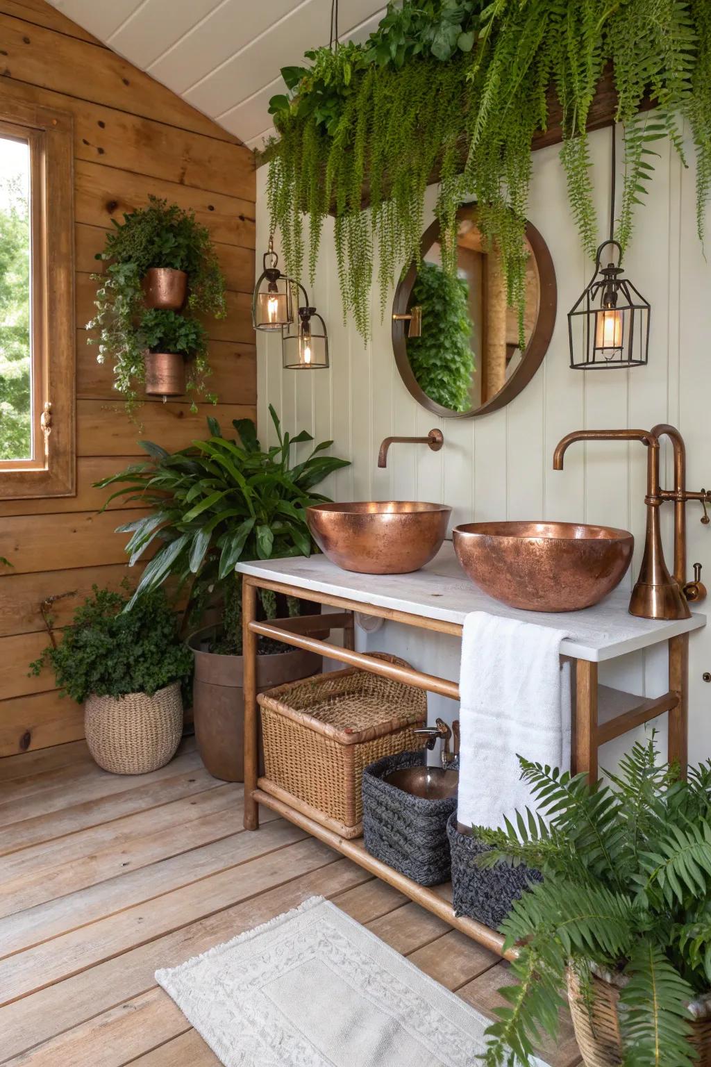 Infuse life with copper and plants.