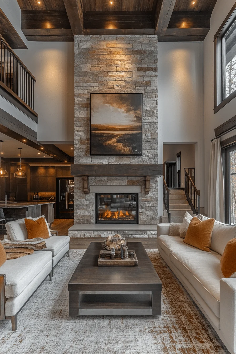 Mix of Old and New Furniture in Living Room