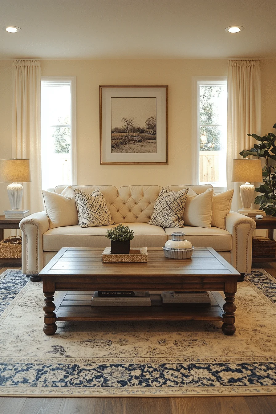 Modern Furniture with Traditional Comfort in Living Room