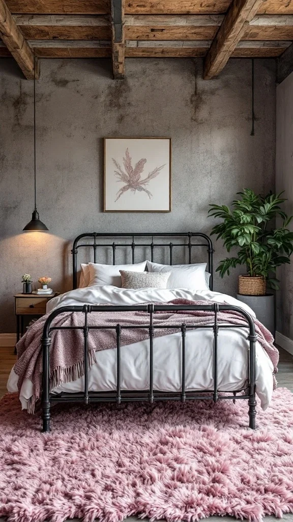 Modern Industrial with Rose Pink Accents