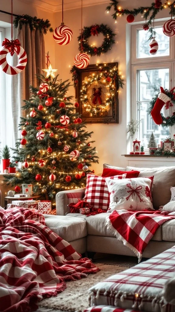 Playful Candy Cane Theme