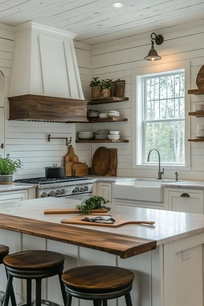 Brighten Up with White Shiplap Walls
