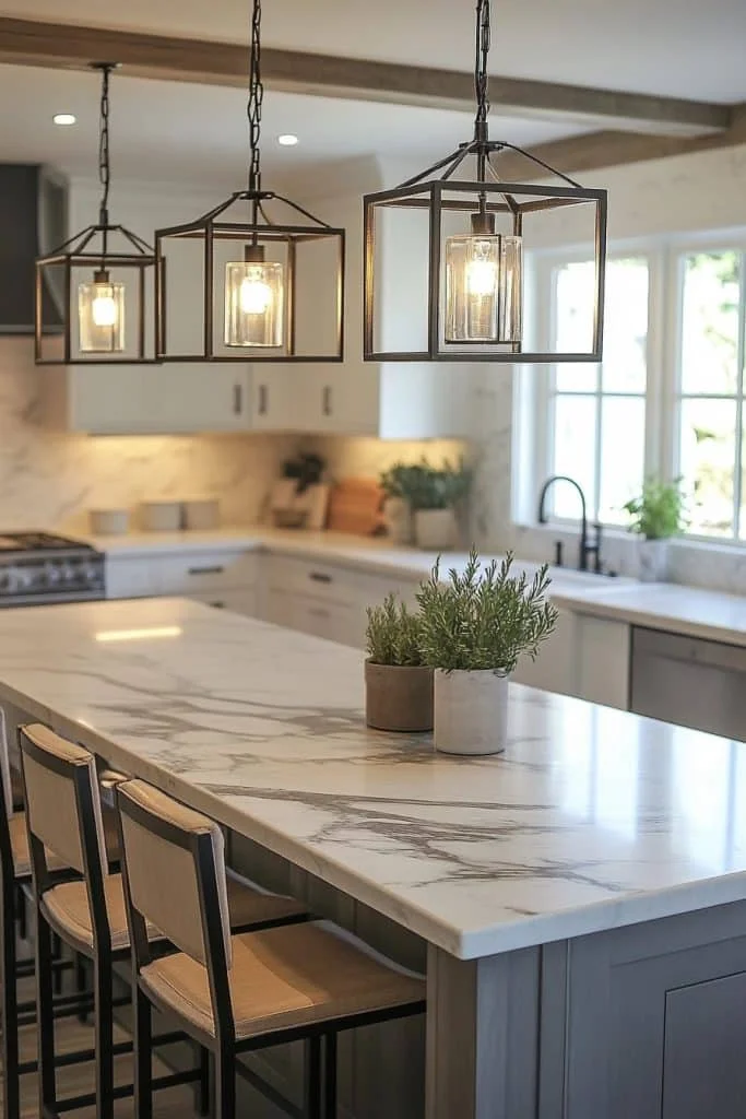 Industrial Pendant Lighting for Modern Farmhouse
