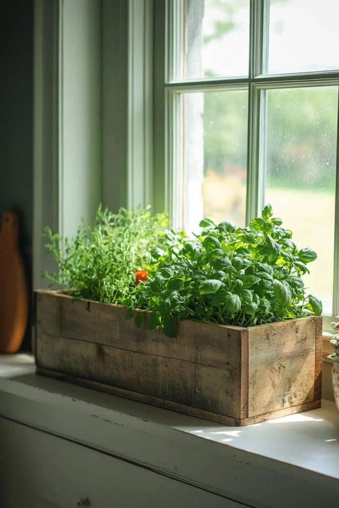 Fresh Herb Window Boxes