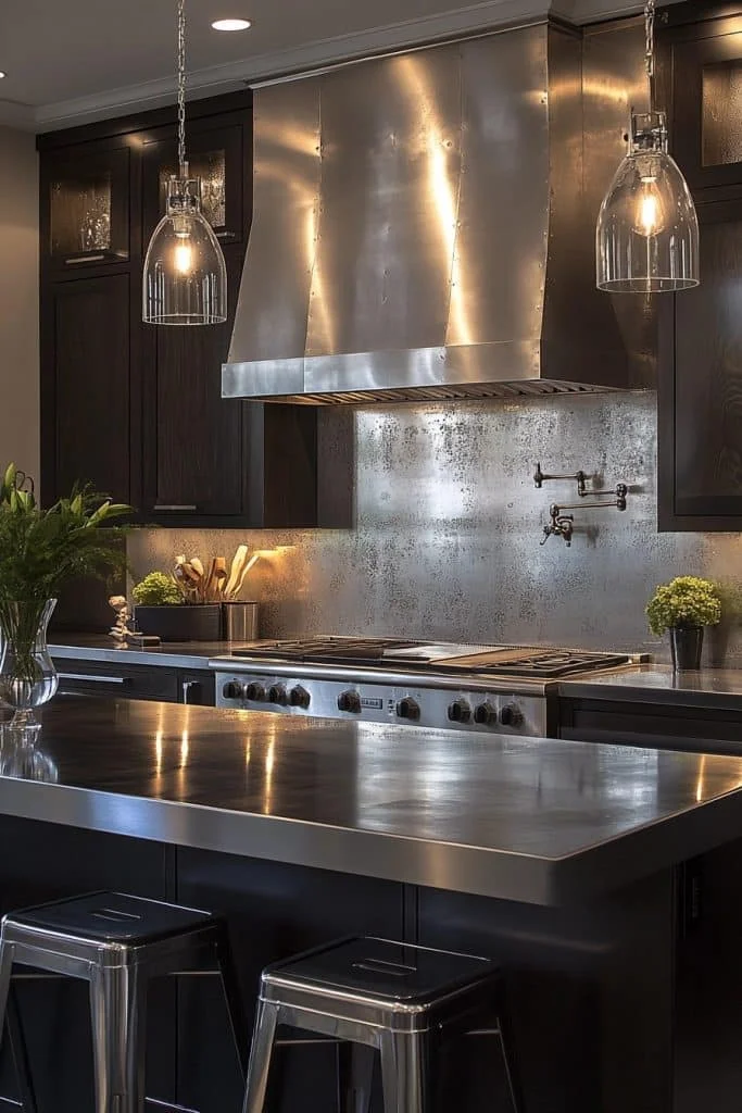 Sleek Metallic Finishes