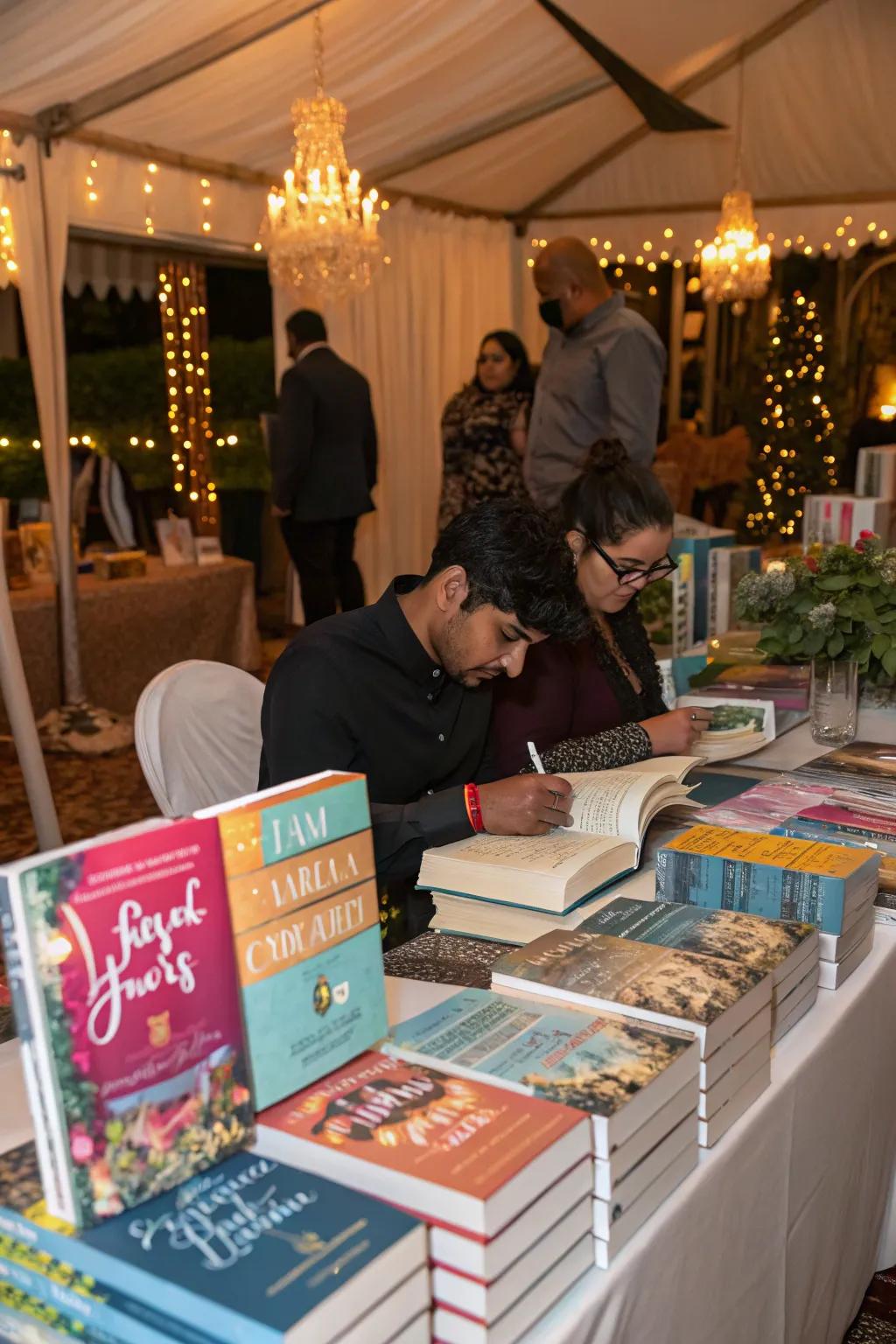 Creative displays draw attention.