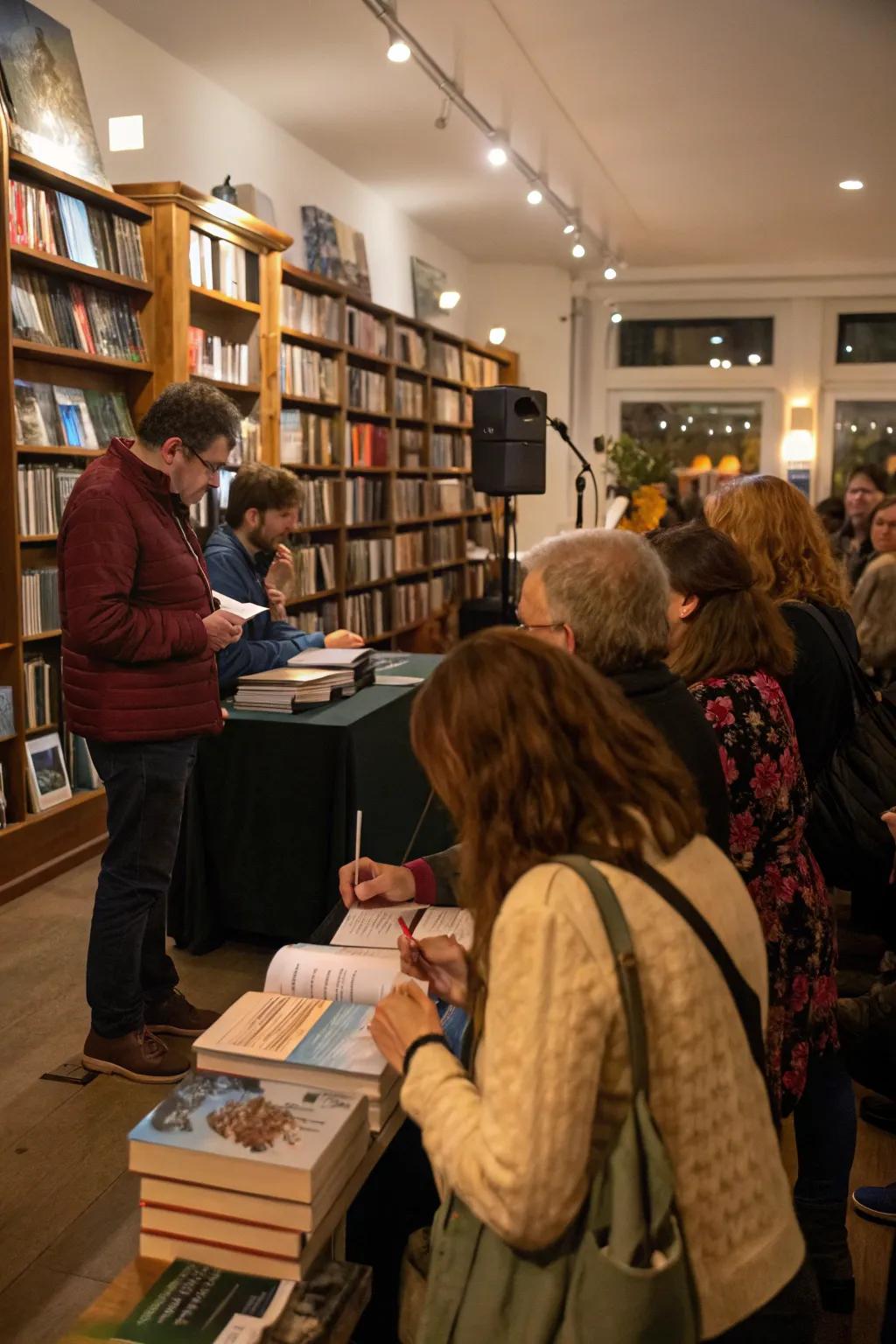 Ambient music sets the mood.