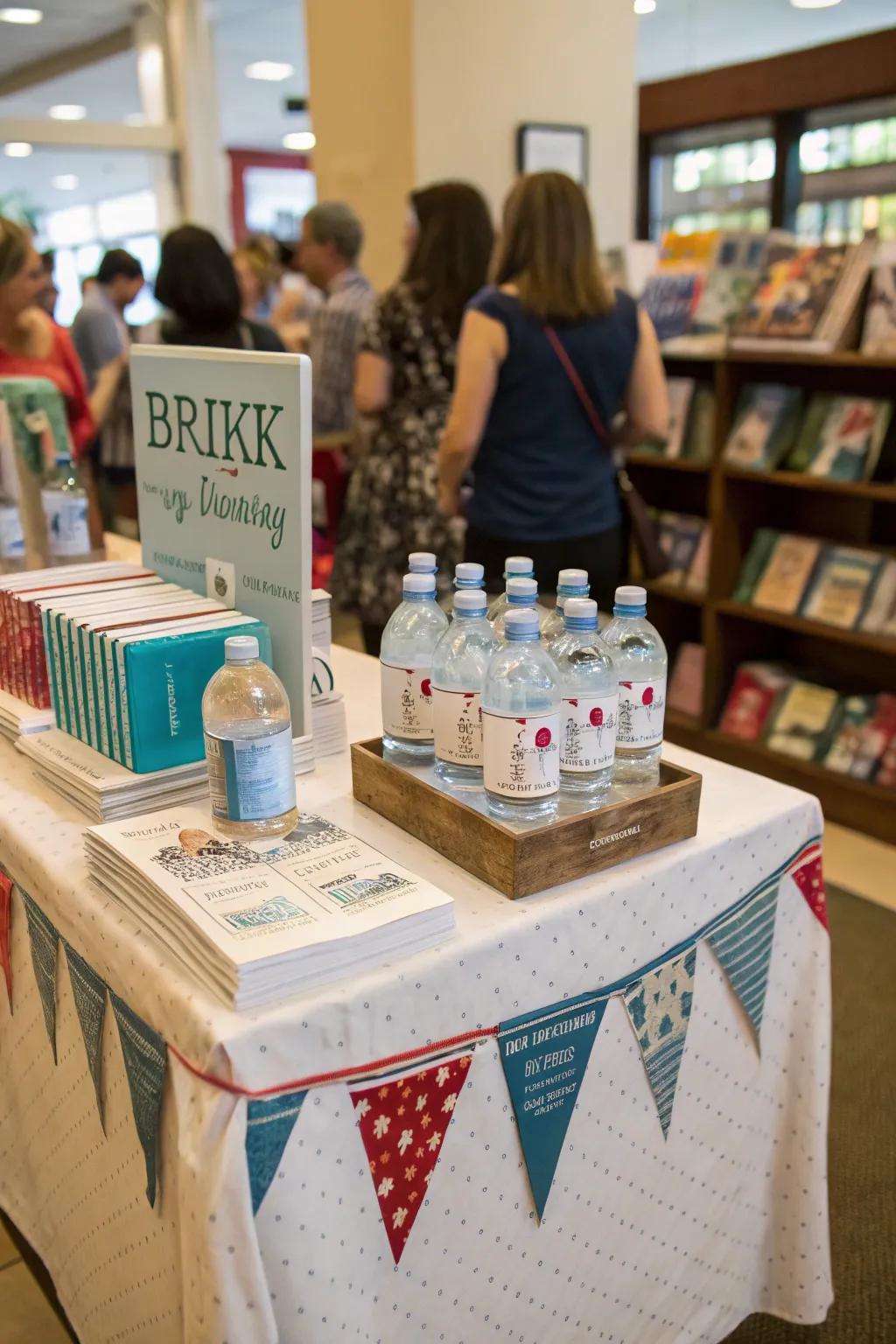 A beverage station invites guests to linger.