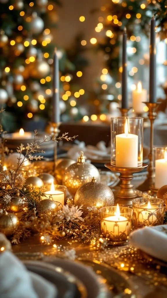 Luxurious Gold and Bronze Accents