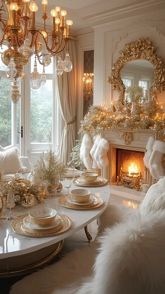 Luxurious Gold and White Theme