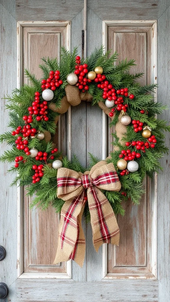 Warmth of Burlap Wreaths with Seasonal Accents