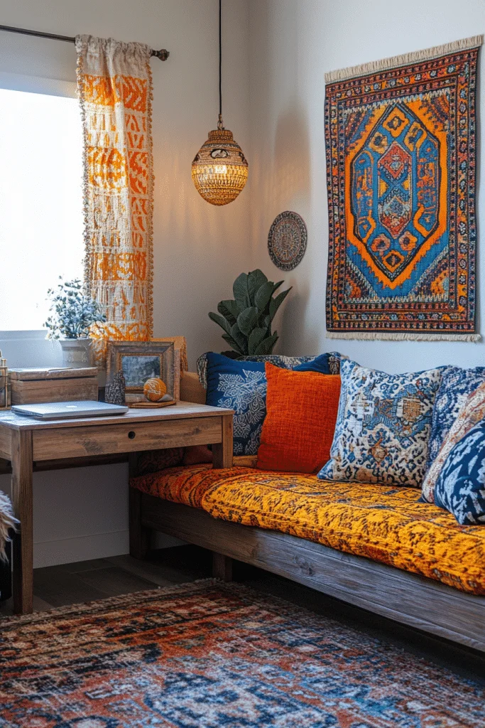 Bohemian Style Work and Guest Area
