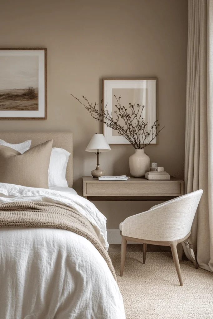 Serene Neutral Work and Guest Room