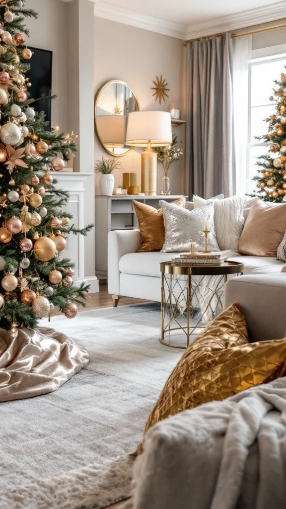 Glam Metallic Christmas Decor