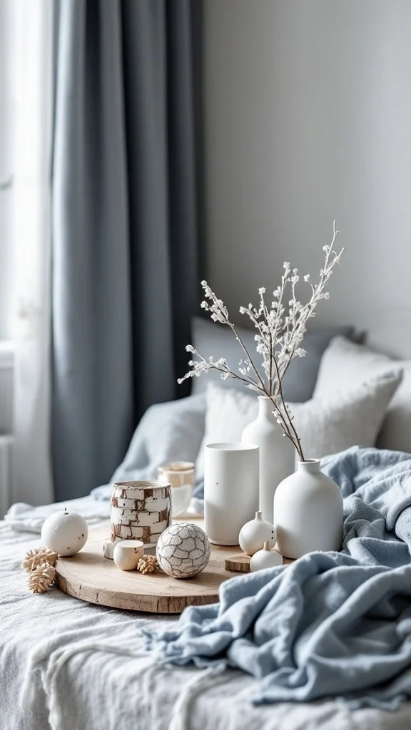 Scandinavian Style Blue Holiday Decor