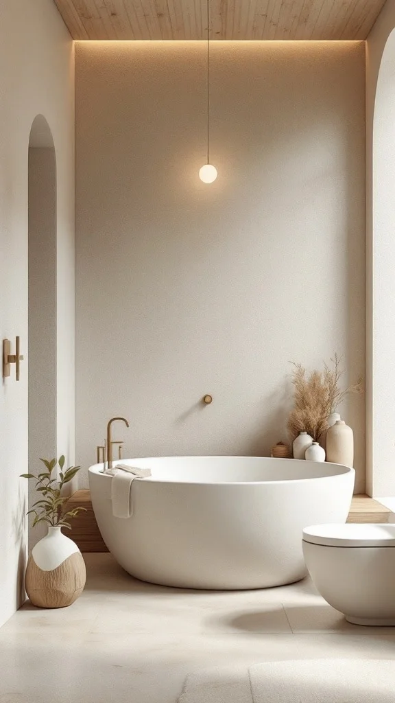 Wabi-sabi neutral bathroom