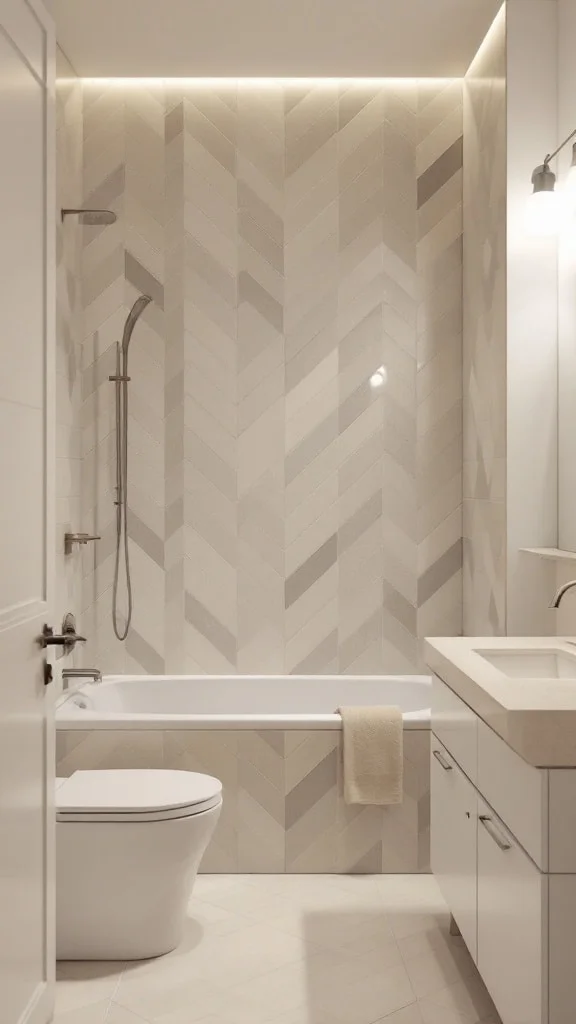 Neutral geometric tile patterns