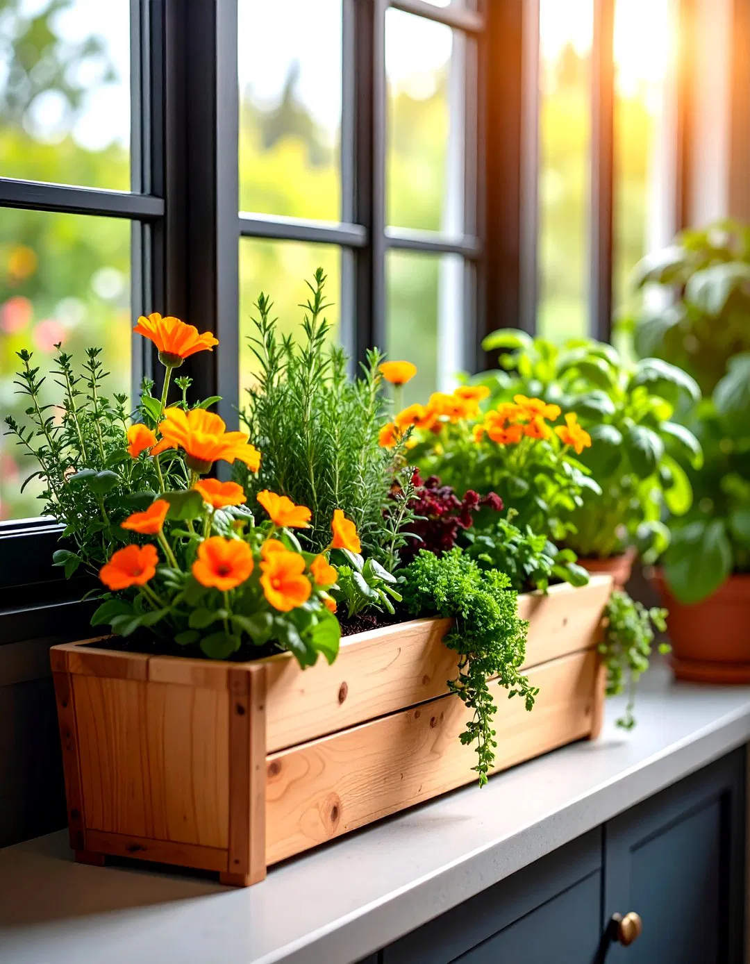 Herb Kitchen Window Box