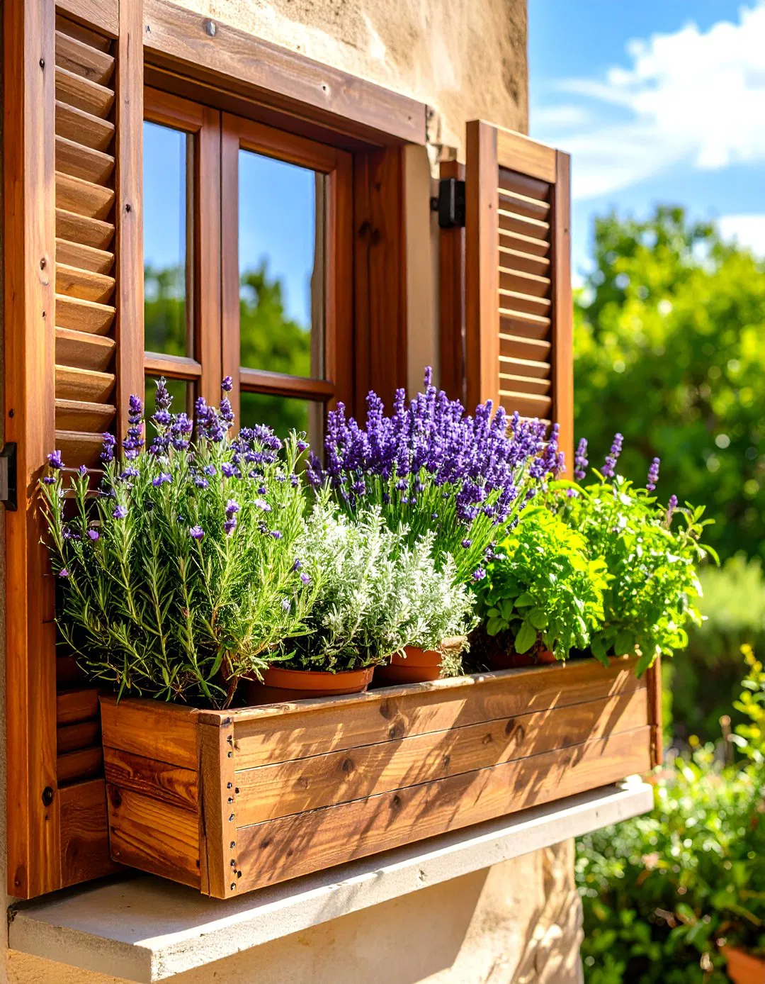 Mediterranean Herb Window Box