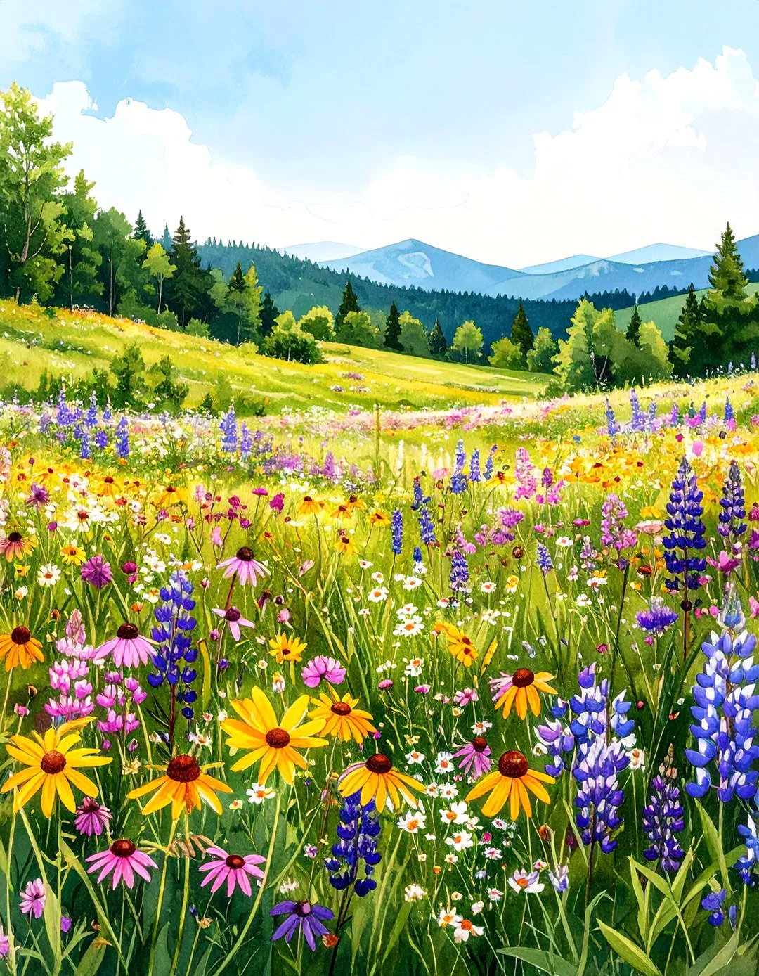 Native Wildflower Meadow - Xeriscape Ideas