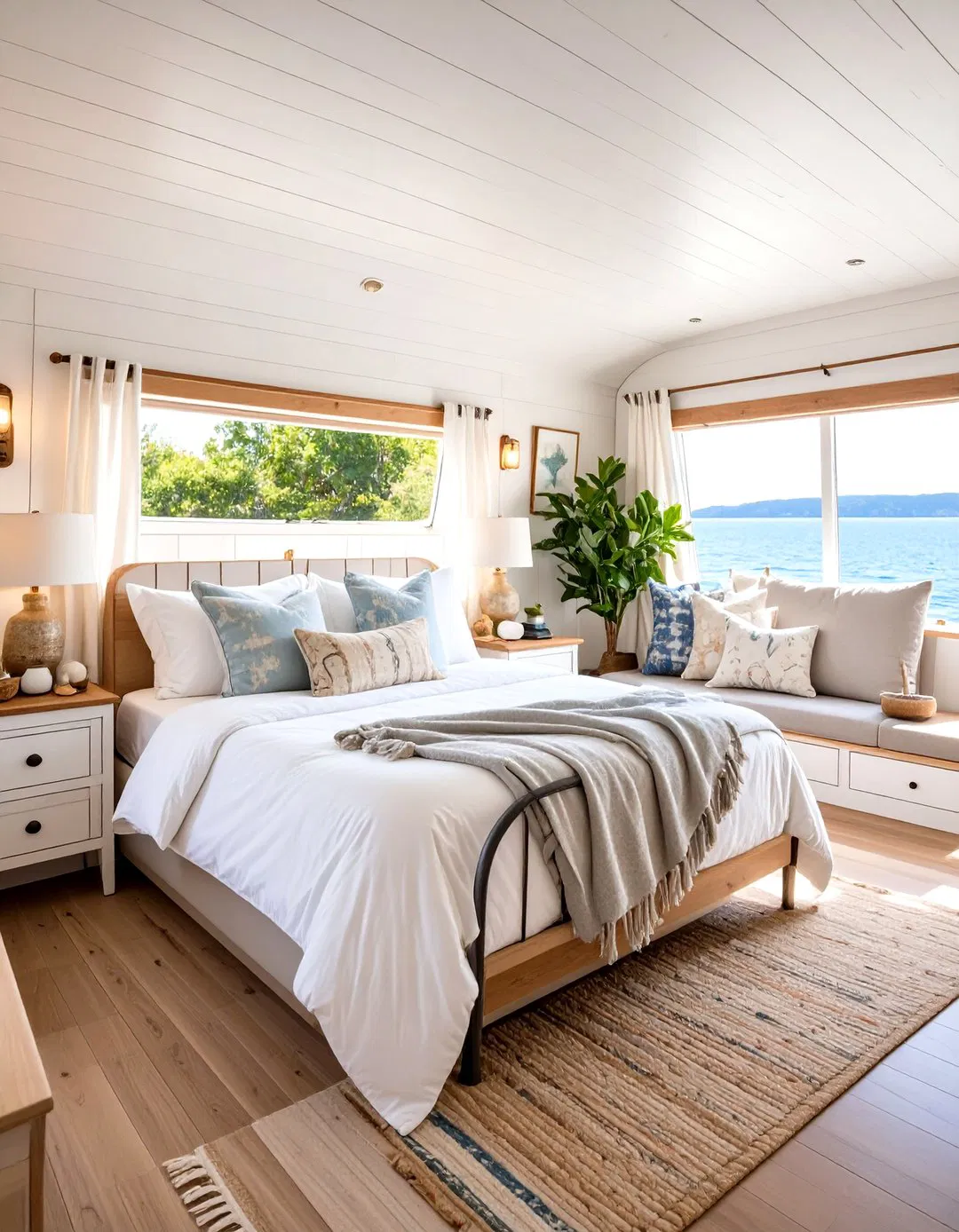 Rustic Coastal Cottage Bedroom