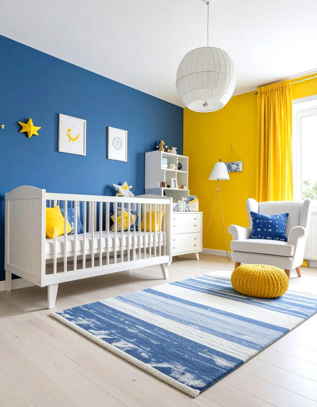 Sunshine and Navy Bold Contrast